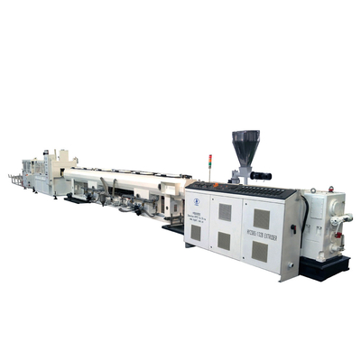 kaufen Hocheffiziente 110-200mm PVC-Wasser-Abfluss- und Abwasserleitungs-Produktionslinie mit ZS65/132 Leistung 420 kg/h 8 t/Tag online manufacture