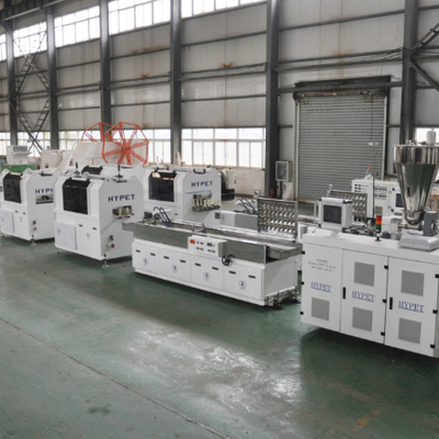 kaufen Shenzhen HYPET Beliebte PVC-Drahtkanal-Kabel-Extrusionsmaschine mit Stanzmaschine und Schlitzmaschine online manufacture