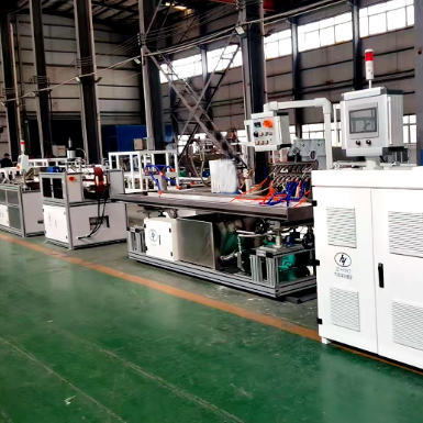 kaufen Shenzhen HYPET PVC Corner Bead Trim Angle Profile Extrusion Machine PVC Corner Bead Plastic Products Making Machine Manufacturer online manufacture