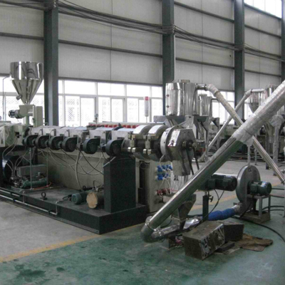 kaufen Shenzhen HYPET PVC Pelletizing Line With Twin Conic Extruder / PVC Granules Making With Conic Twin Screw Extruder Machine online manufacture