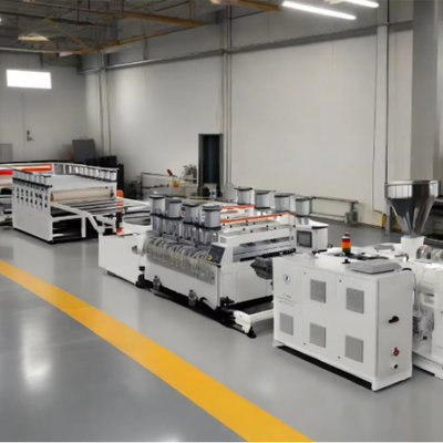 kaufen Shenzhen HYPET Carbon Crystal Plate Extrusion Production Line /Three Layers PVC Foam Board Equipment Making Machine Manufacturer online manufacture