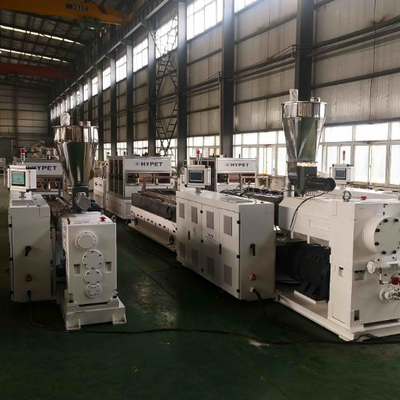 kaufen Shenzhen HYPET WPC Cladding Wall Panel Interior Great Board with Laminating Pattern Extrusion Machine Making Production Line online manufacture