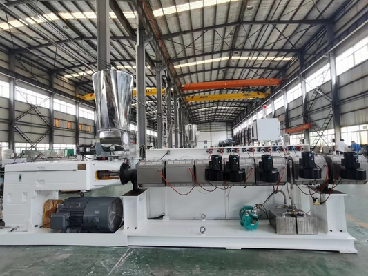 kaufen Shenzhen HYPET PS75/38  95/38  125/38 High Efficient And High Speed Parallel Twin Screw Plastic Extruders online manufacture