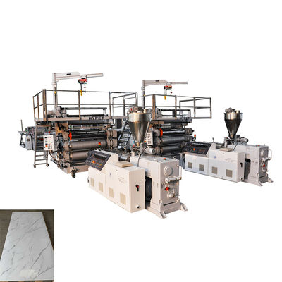 kaufen Plastikbrett-Verdrängungs-Maschine für Marmorblatt-Produktion PVCs 1220 online manufacture