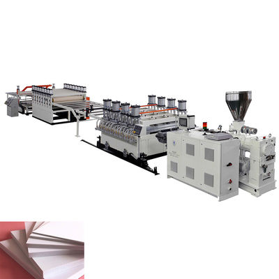 kaufen Schaum-Brett-Verdrängungs-Linie PVCs Celuka mit Doppelschneckenextruder 80/156 online manufacture