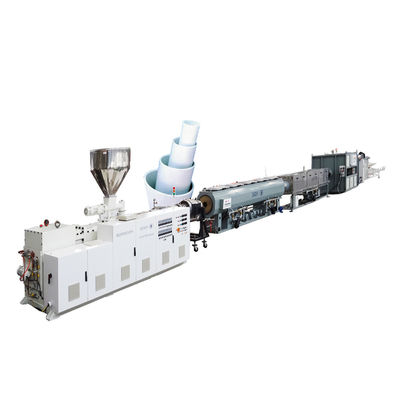 kaufen PVC-Rohr-Verdrängungs-Maschine mit konischem Doppelschneckenextruder HYZS80/173 online manufacture