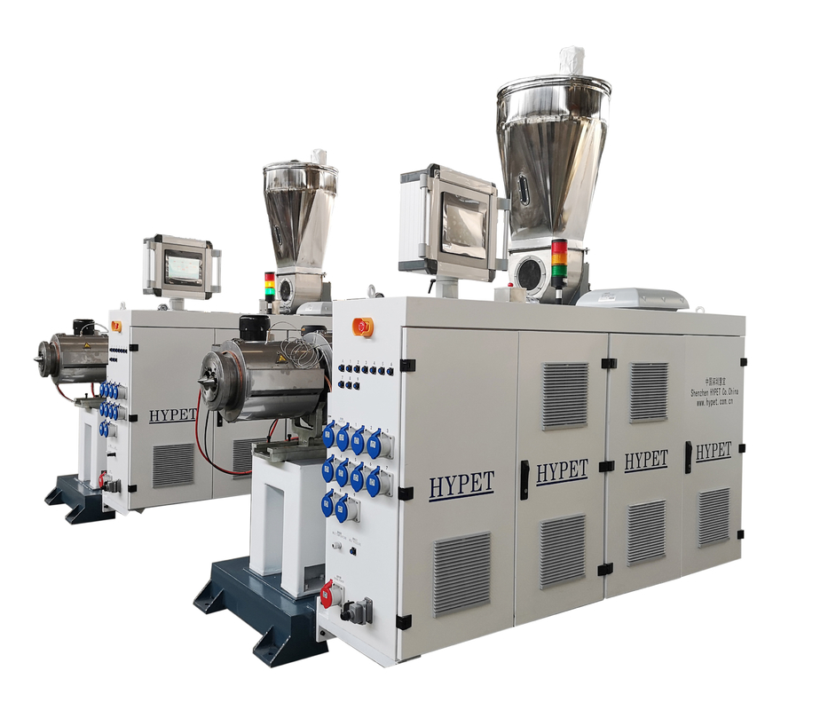 Vertikaler Typ Hochdrehmoment-Doppelschraubextrudermaschine ZS65/132 für PVC-Rohrprofile