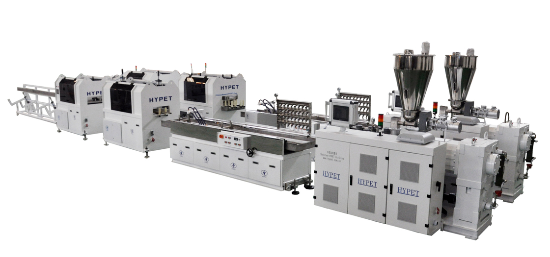Produktionslinie für PVC-Kabelkanal-Trunk mit vertikaler Getriebebox und PVC-Profil-Twin-Screw-Extruder