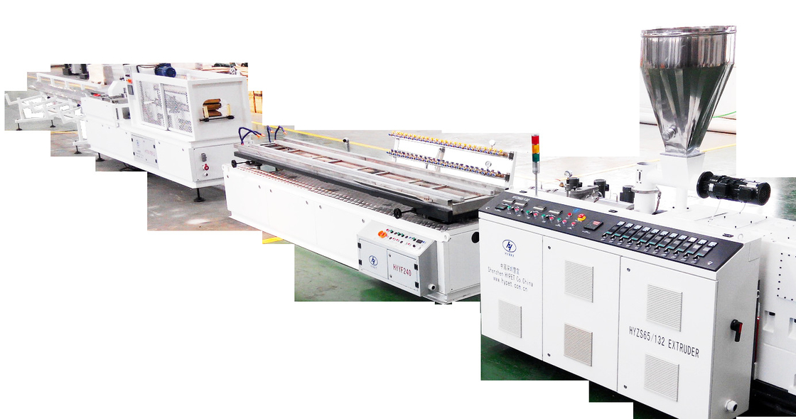 200-300 mm PVC-Deckenwandwand-Plattenprofil-Extruder-Produktionslinie Hochgeschwindigkeits-Automatische Bedienung