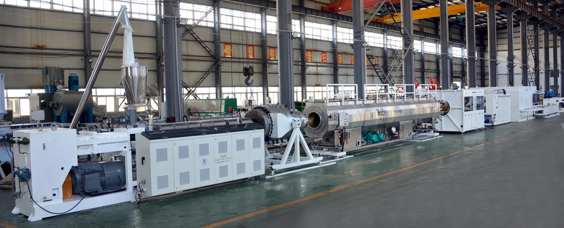 HYPET High Output PVC Große Rohrproduktionslinie315/400/500/630mm Rohrmachmaschine durch ZS92/188 Kegel-Twin-Extruder