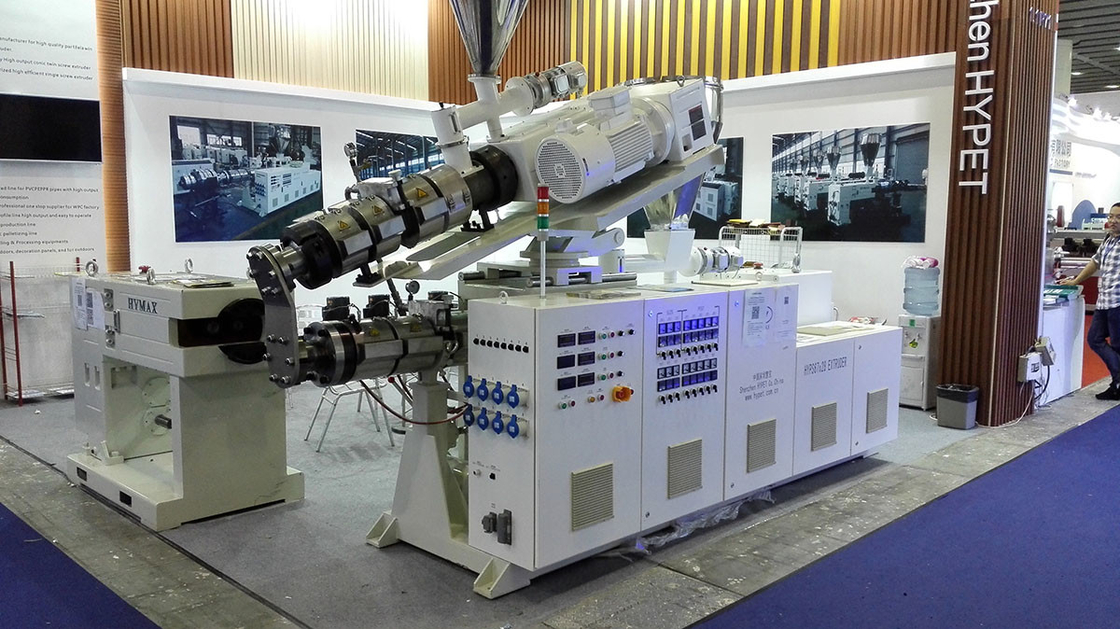 Parallel Twin Screw Extruder mit Intergral Reduktor Zähler Dreh-PVC-Rohr Granulatmachmaschine HYPS67/27