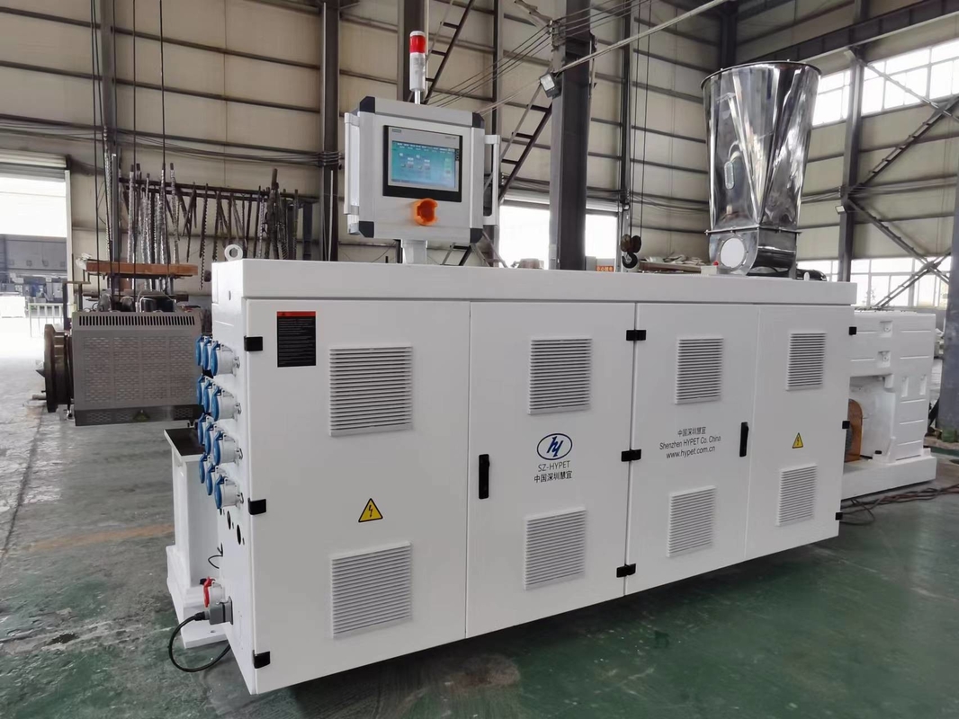 Hergestellt in China UPVC CPVC OPVC PVC Parallel-Schrauben-Extruder HYPS92/28 mit hoher Leistung und geringerer Leistung