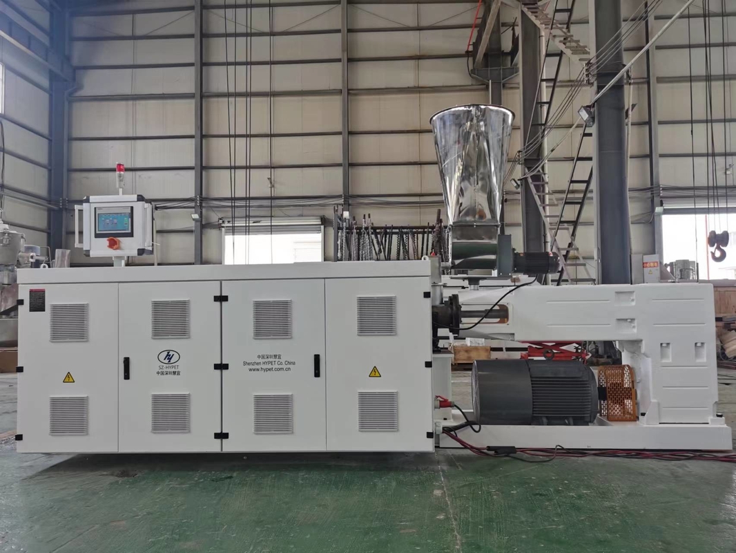 Gute Qualität PVC durchsichtige weiche harte PVC-Pellets Guranule parallele Doppelschraub-Extruder HYPS93/38 zum guten Preis