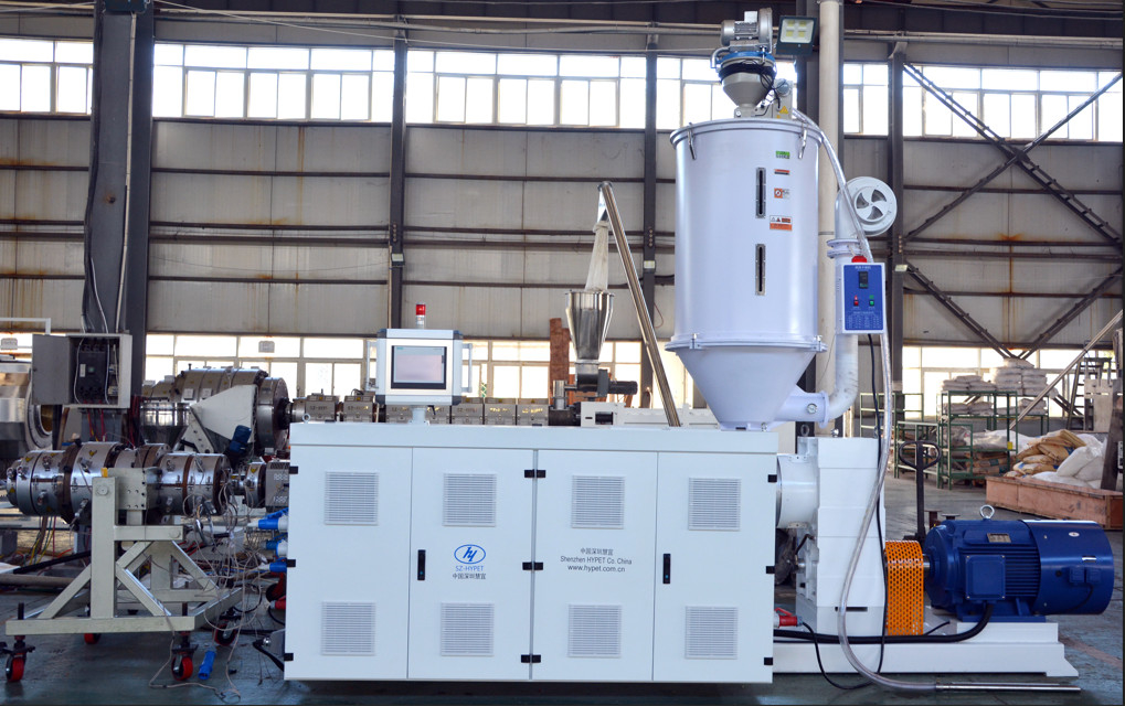 Hocheffiziente Extruder-Rohrrohrprofil Linie PPR PE PVC-Extruder Einzelschraub-Extruder HYSJ50/34 Motor 22kw 65kg/h