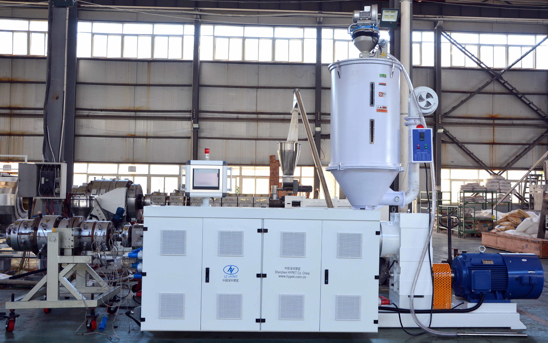 SJ150/28 90kw 380kg/h hohe Effizienz Großleistung Einzelschraubextruder in HDPE PE Ultrahohe Molekülgewicht PE für Rohr