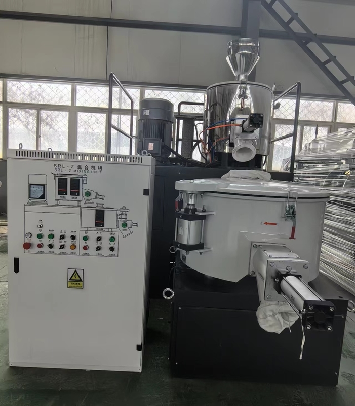 Kleinstgröße SRL 100/200 der vertikalen Warmgeschwindigkeitsmischmaschine für PVC-Rohstoff im Labor mit /kleines Maßstab PVC mit