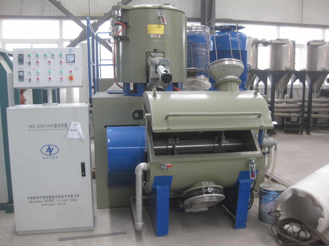Edelstahl 304 SRL800/2500 Hochgeschwindigkeitsmischmaschine für das Mischen von Kunststoffpulver/Weich-PVC-Pulver