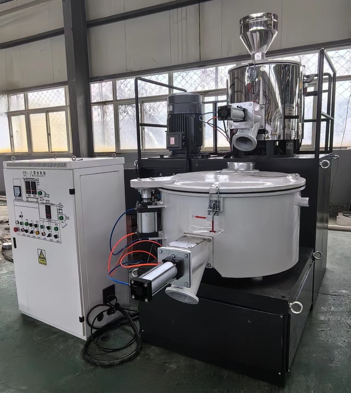 Kleinstgröße SRL 100/200 der vertikalen Warmgeschwindigkeitsmischmaschine für PVC-Rohstoff im Labor mit /kleines Maßstab PVC mit