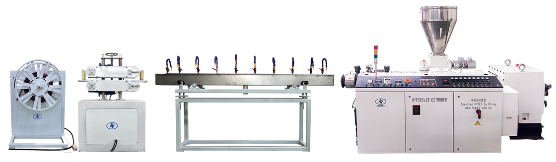 10-38mm Weiches PVC-Pulver in Extruder durchsichtige Gartenrohrschlauchmaschine von Neugestalteter Parallel-Zwei-Schraub-Extruder