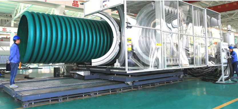 Anpassungsfähige HYPET-Doppelwand-Wallrohr-Extrusionsleitung 200-600 mm mit Installationsservice für Ingenieure