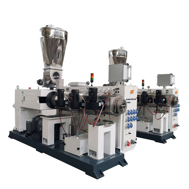 Ausrüstung für die Herstellung von PVC-Doppelschraub-Kunststoffen Doppelschraub-Extrudermaschine HYZS80/156 mit 55 kW 550 kg/h