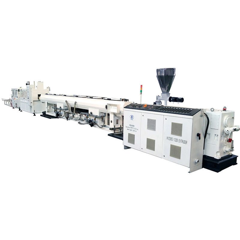 Hochleistung 90-160mm PVC UPVC Wasserrohr Drainage Abwasserrohr Herstellung Maschine mit HYPET 65/132 Twin Scew Extruder