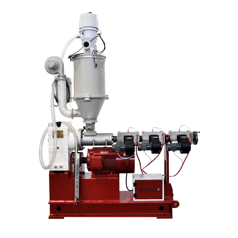 hohe Ausgangsgeschwindigkeit hohe Wirksamkeit Einschraubgeräte Produktionslinie Extruder SJ45/30 22kw 70kg/h