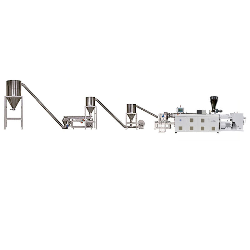 HYPS107/28 Parallel Twin Screw Pelletizing Produktionslinie für PVC Kabel Pellets Spritzgranulate Ausgabe 800k/h