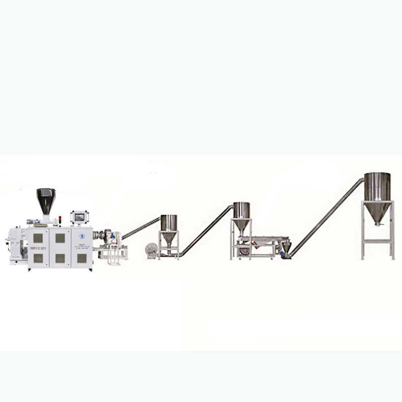 Holz-Kunststoff-Verbund-Gemischte-Pelletier-Extruder HDPE / LDPE / PP / PET-Pelletiermaschinen, PVC-WPC-Granulationsmaschine